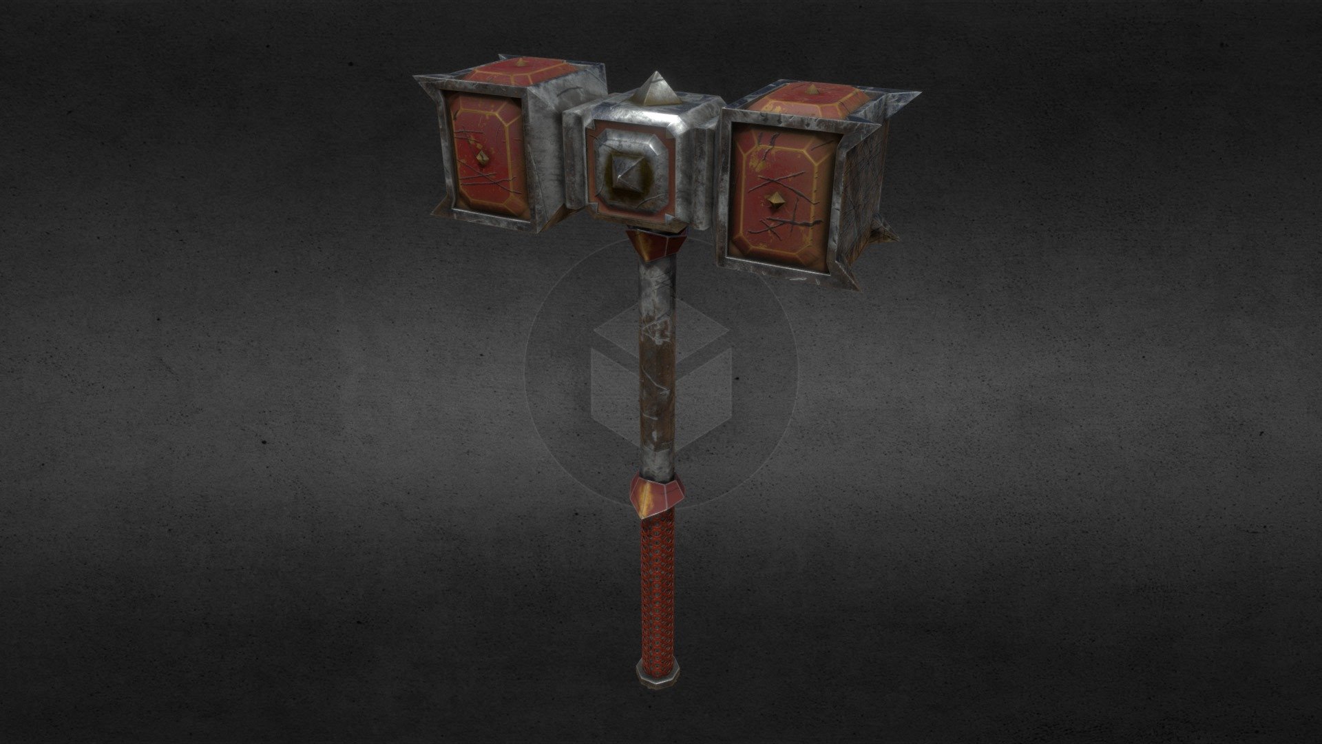 Dáin's Warhammer Buy Royalty Free 3D model by TheKingJo