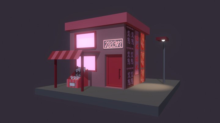 Japanese Shop 3D Model