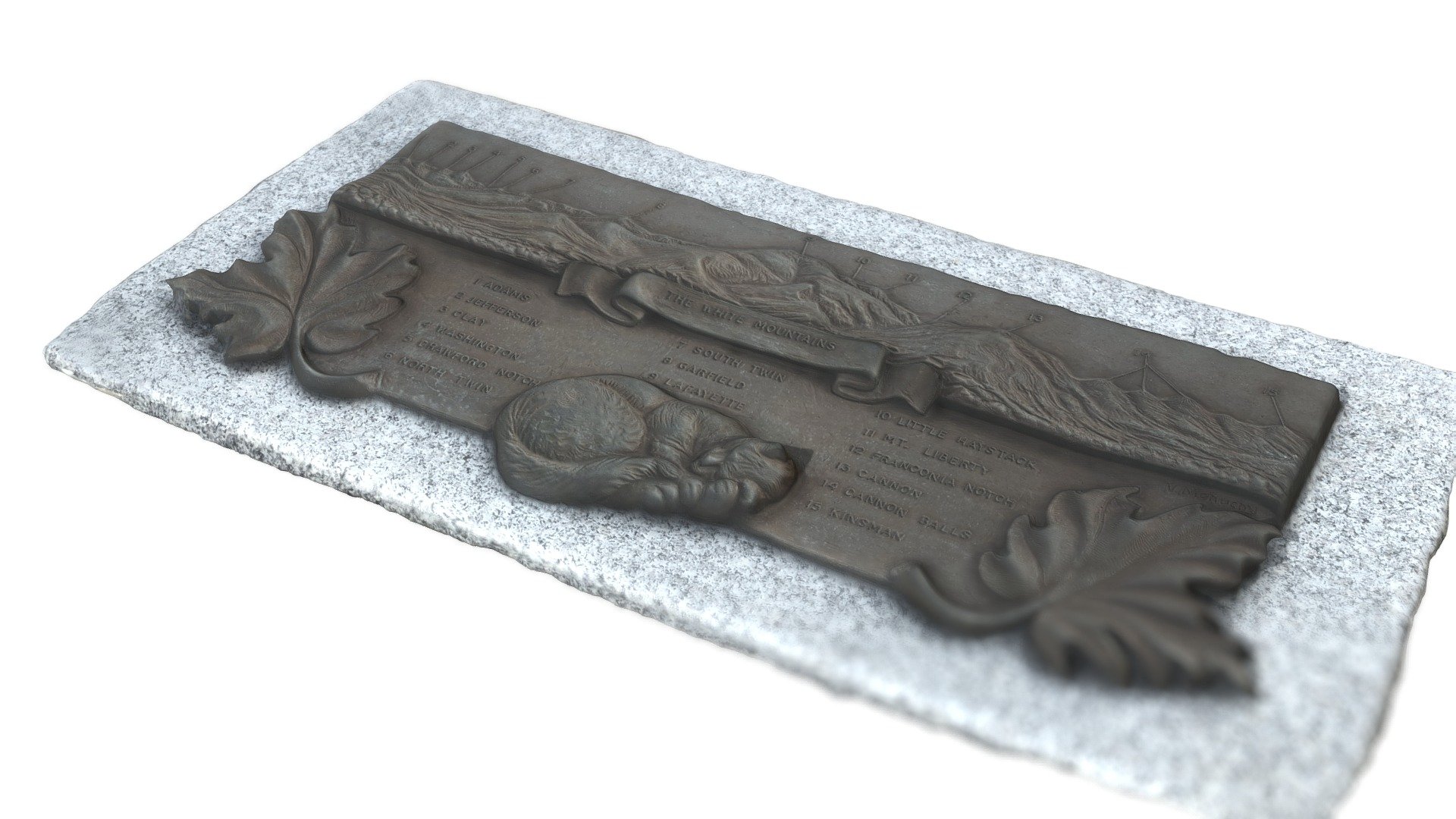 White Mountains Placard (photogrammetry)