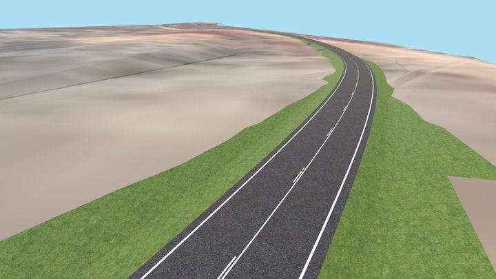 Rural Road 3D Model