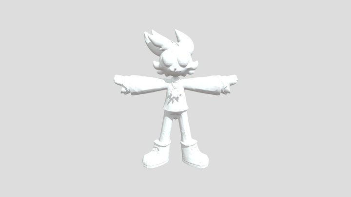 Green Bunny Character (Untextured, Beta) 3D Model