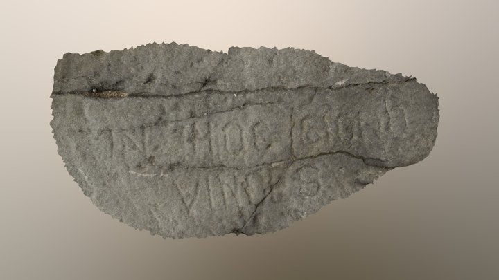 In Hoc Stone Inscription 3D Model