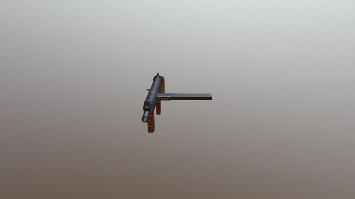 M2 Gun 3D Model