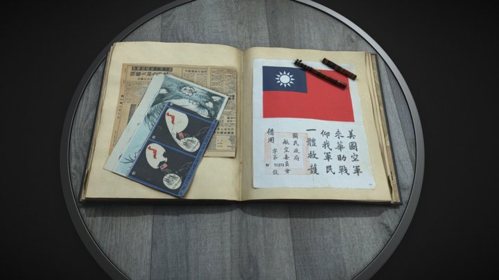 Gil Scrapbook Open 3D Model