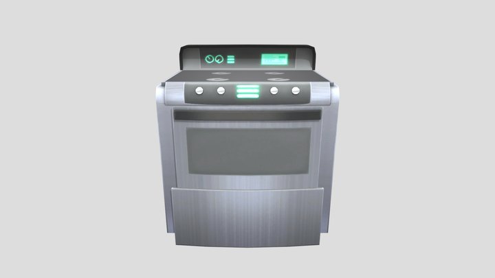 Oven: Stove Sims 3D Model