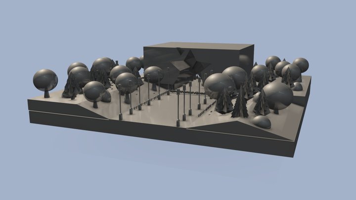 Брестская крепость 3D Model