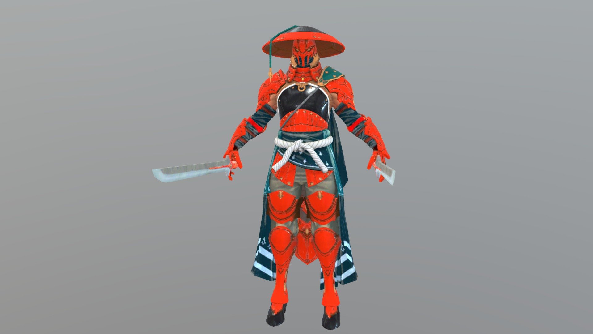 Japanese Ninja - Download Free 3D model by Chenchanchong