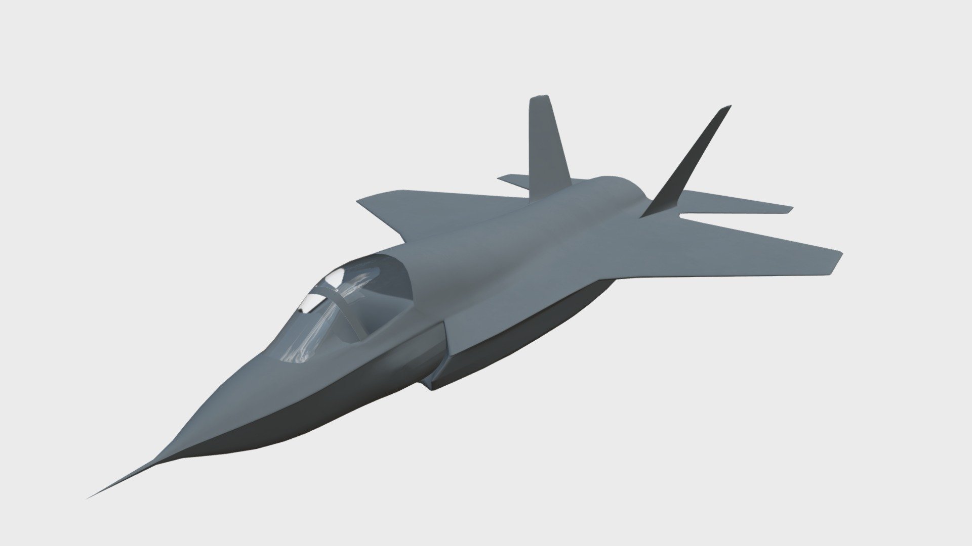 Stylized modern stealth fighter jet - Buy Royalty Free 3D model by ...