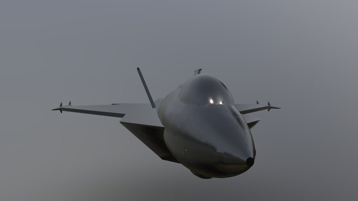 5th Gen Fighter (Based off of F-22) 3D Model