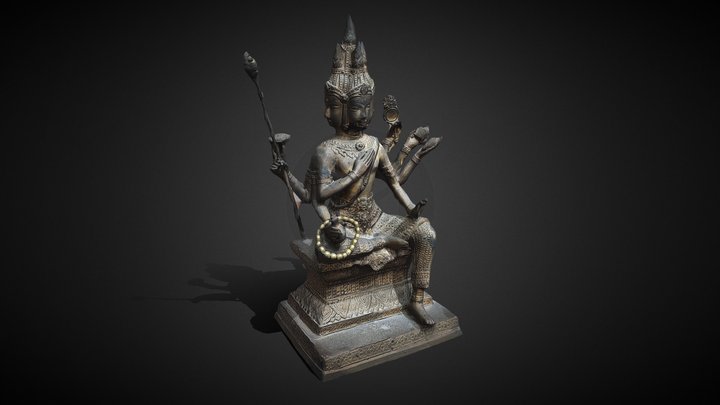 Brahma statue 3D Model