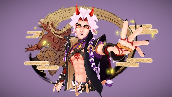 Itto Fanart 3D Model