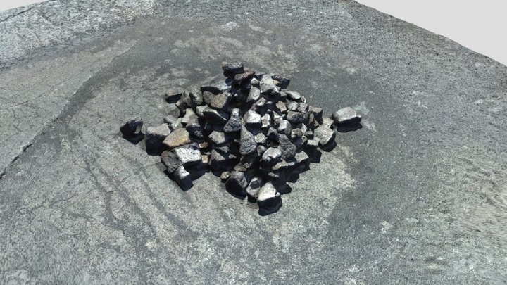 Volcano Crater Rocks 3D Model
