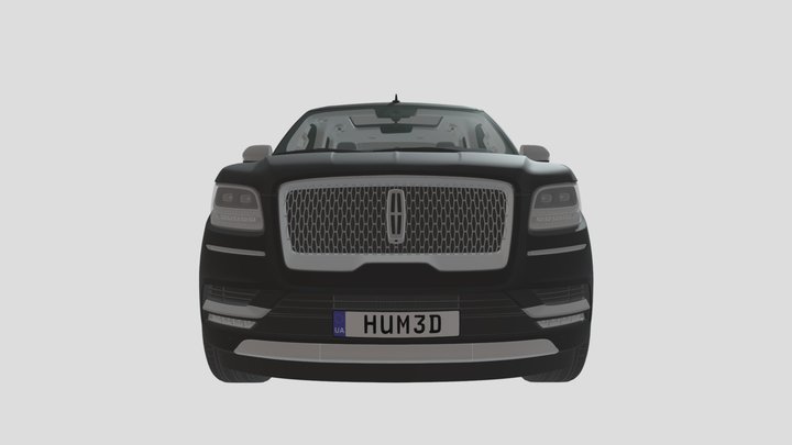 Lincoln Navigator (U554) Black Label HQ interior 3D Model
