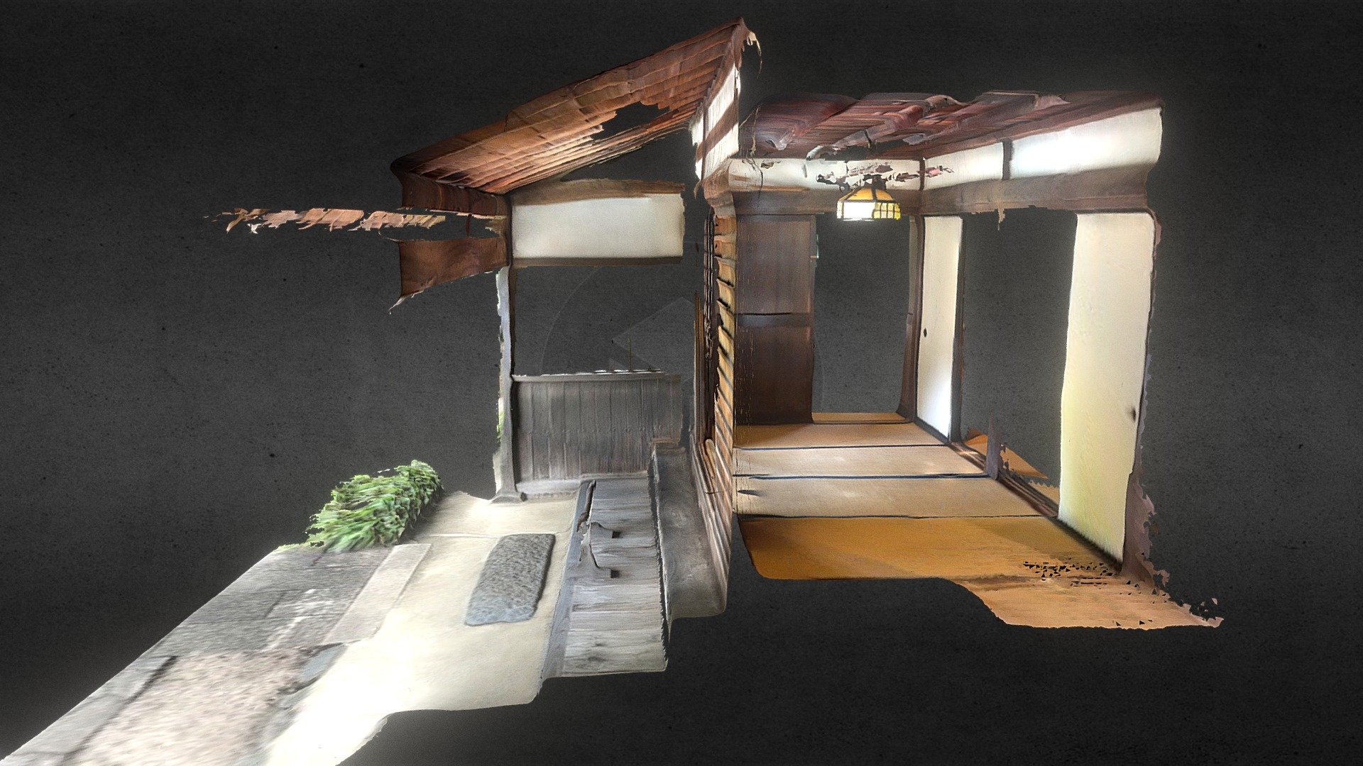 Main entrance in an old house