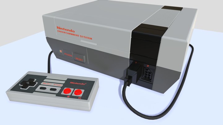Nintendo Entertainment System 3D Model