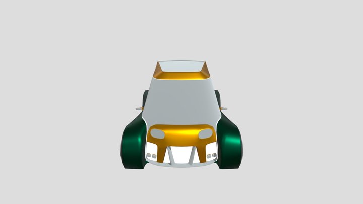 Concept Styled City Car – Free 3D Model STL