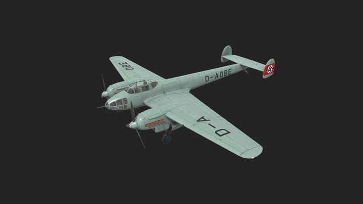 Messerschmitt Bf-162 3D Model