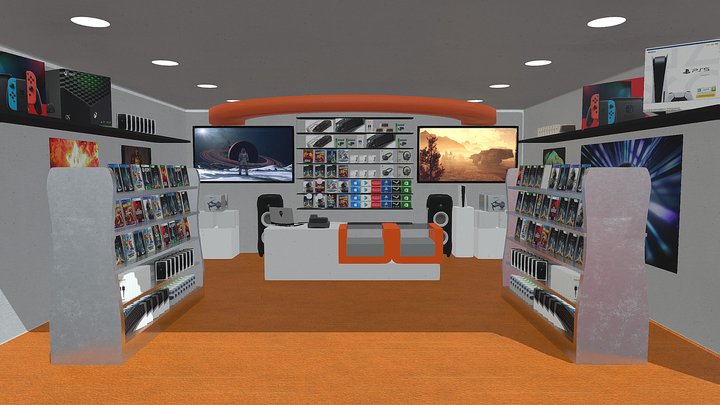 Game/Tech Store 3D Model
