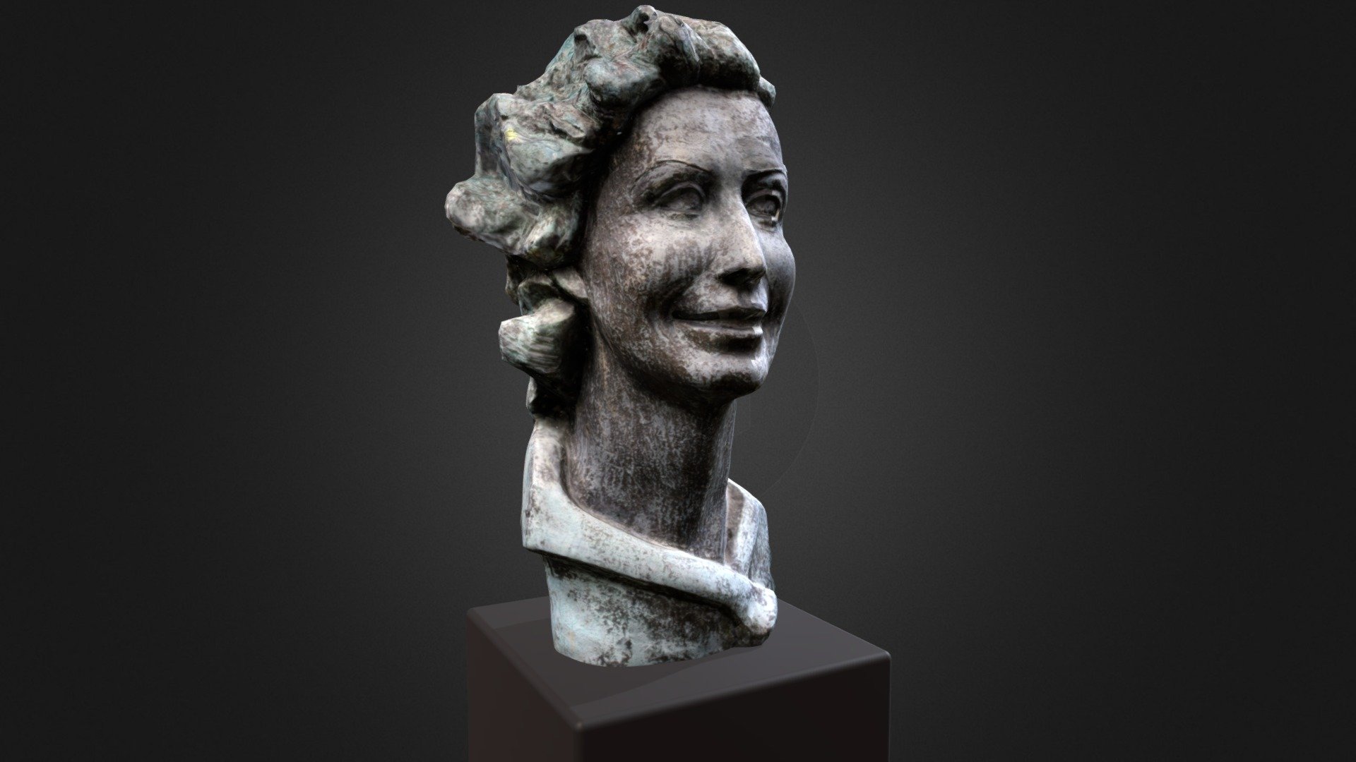 Modelo fotogramétrico escultura María Mariño