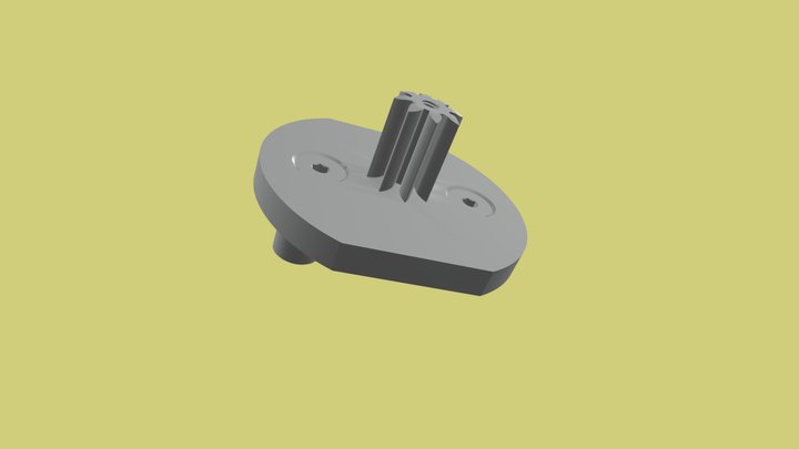 Plaque support 2 pignons 10102025 3D Model