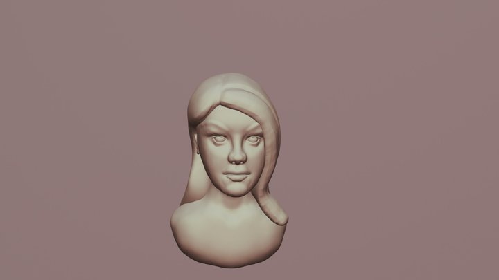 Female face 3D Model