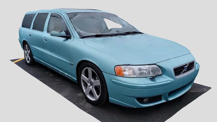 Photoscanned Volvo V70R 3D Model