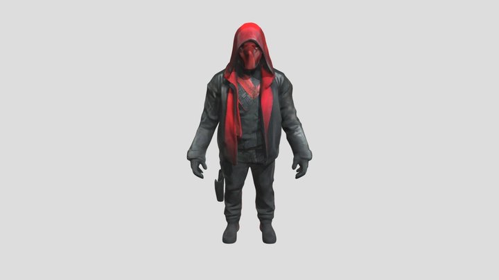 Vigilante in Red 3D Model