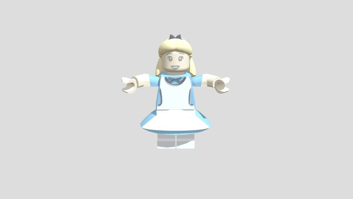 Alice in Wonderland -House Dancing 3D Model