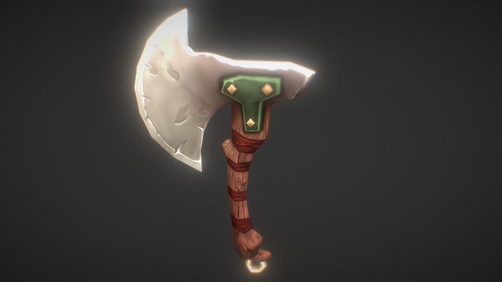 Battle Axe 3D Model