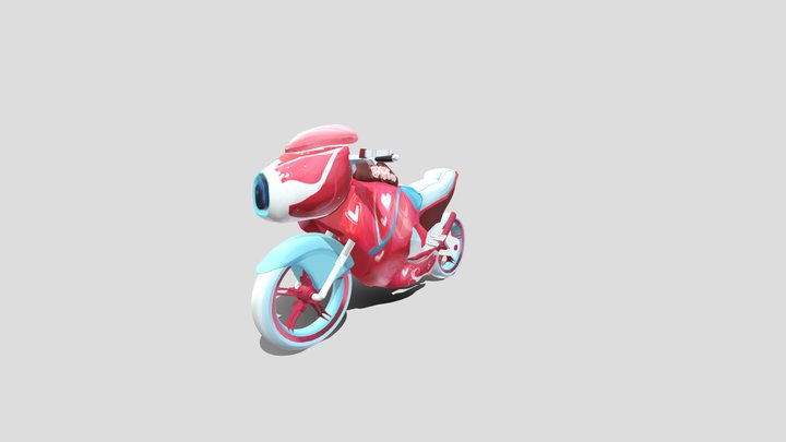 Pink Bike 3D Model