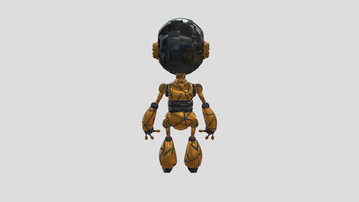 Robot Substance Painter Unrwapped 3D Model