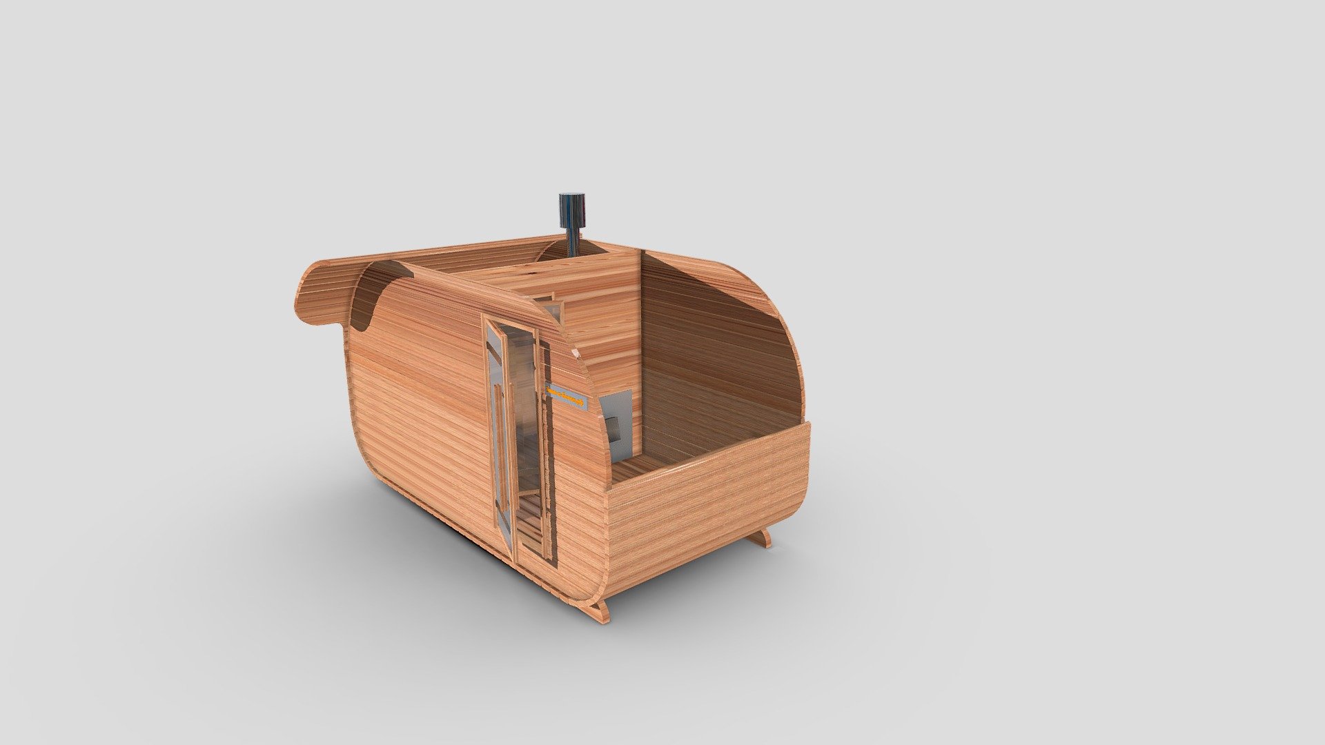 Баня-в-КубОвале 4х2 - 3D model by Баня-в-Бочке.рф (@banya-bochk ...