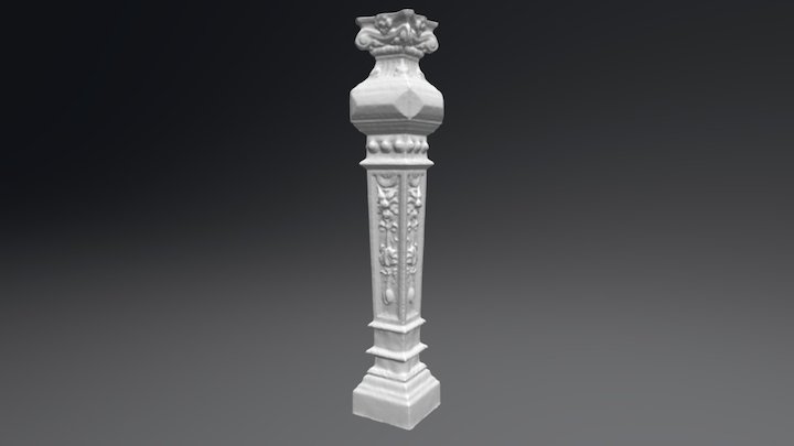 Pilaster op 4 zijden 3D Model