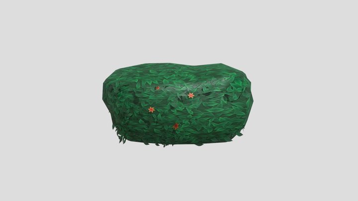 Stylized Bush 3D Model