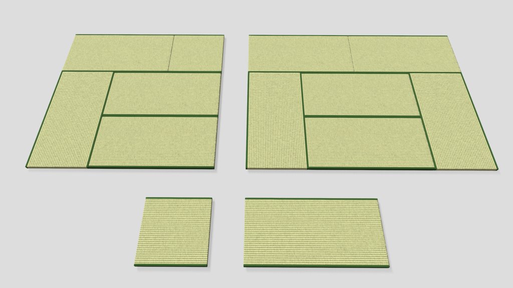 Traditional Japanese Straw Mats (Room Layouts)
