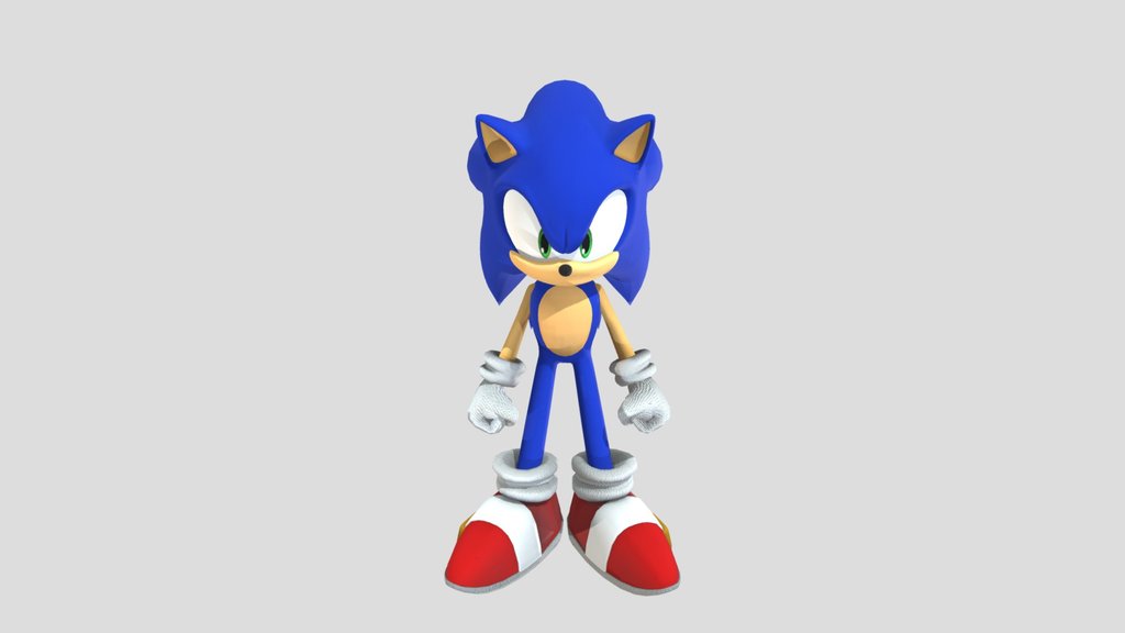 Sonic the hedgehog A 3D model collection by PrinceJordan Sketchfab