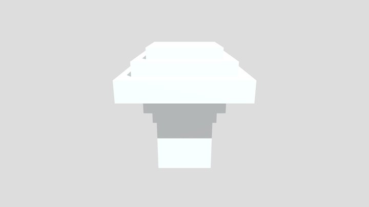 Brutalist Blockout 3D Model