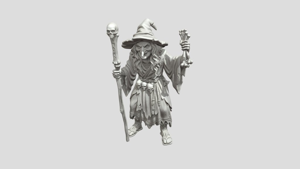 Baba Yaga Crone Witch STL | Slavic Folklore…