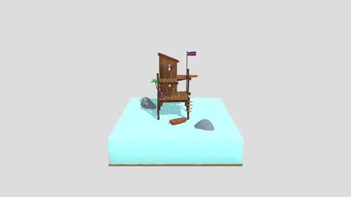 sea shack 3D Model