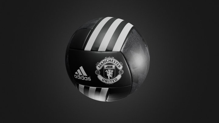 Adidas Manchester United Team Soccer Ball 3D Model