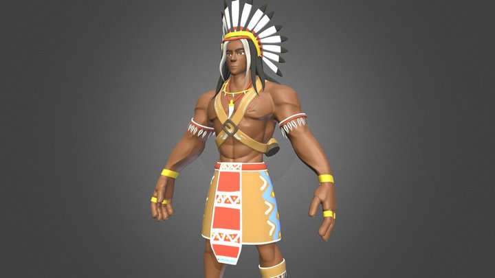 Native American 3D model 3D Model