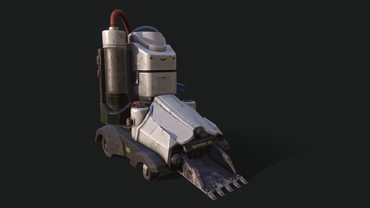 Rubble - Hangar Cleaning Robot - GAP Exam 3D Model