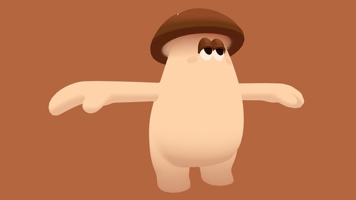 Shroom Guy 3D Model