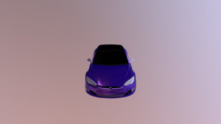 Tesla Model S P100D | Autodesk Maya 3D Model