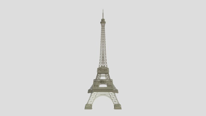 Eiffel Tower In Paris France 3D Model