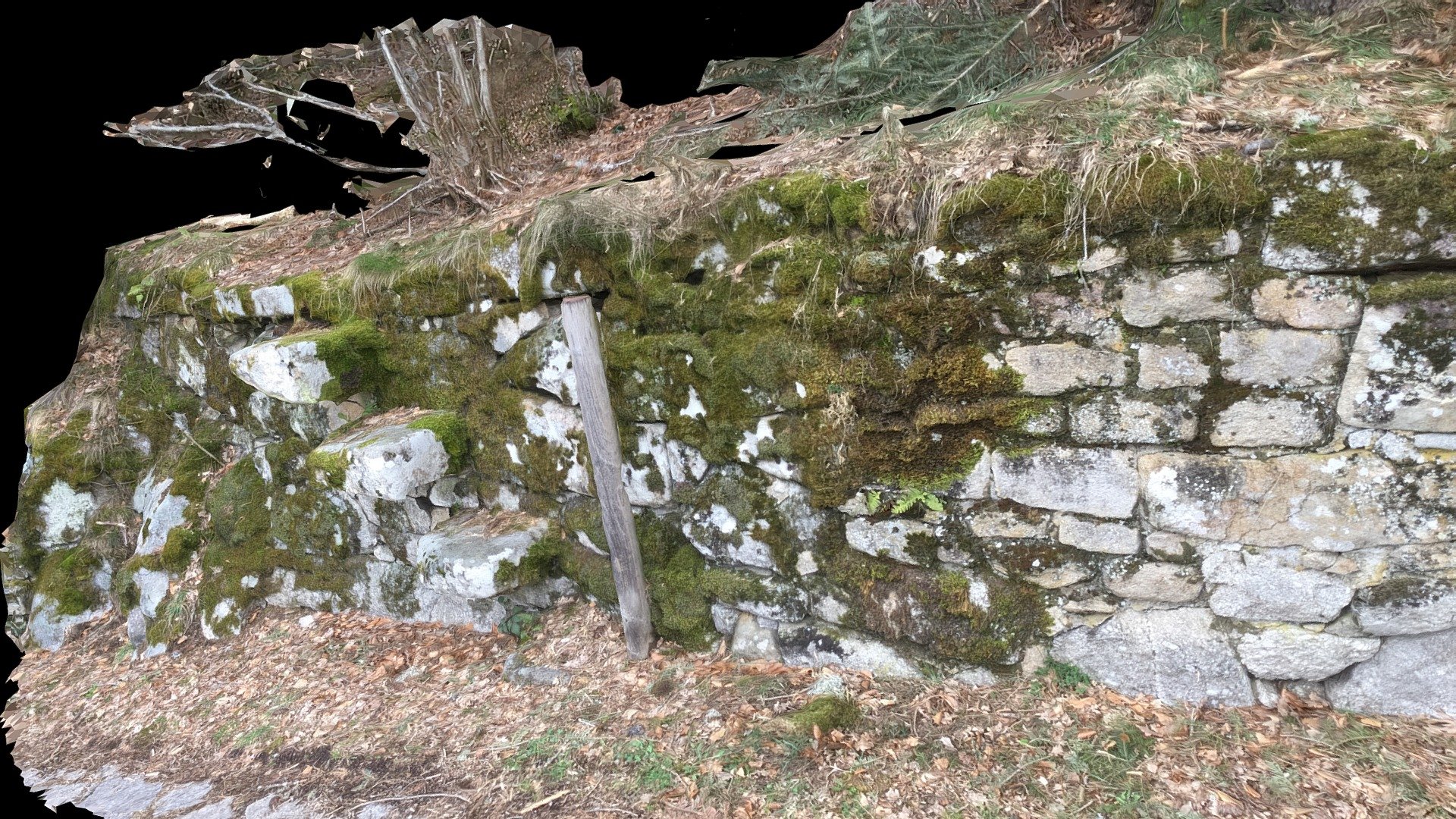 muret pierres granite Cascade Jarrauds 23 France