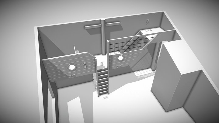 эскиз 60-3 корабль 3D Model