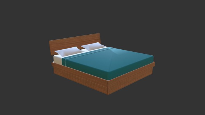 Brattleboro Storage Bed 3D Model