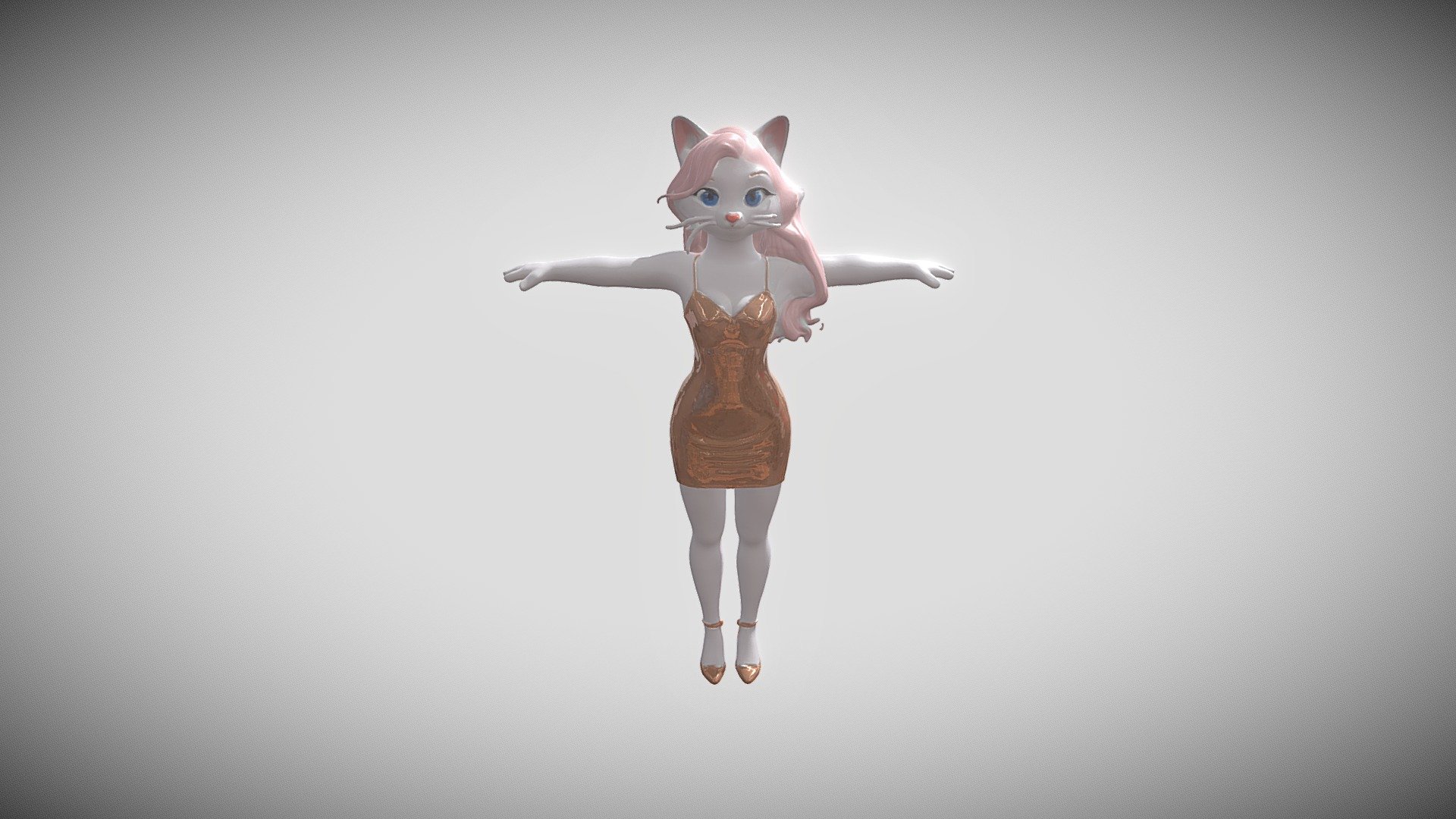 Female cat - Download Free 3D model by beradebjit929 [c2443b5] - Sketchfab