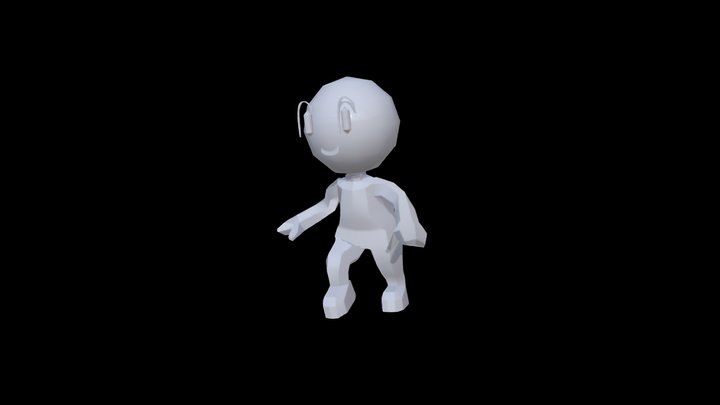 Main Character Run Cycle 3D Model